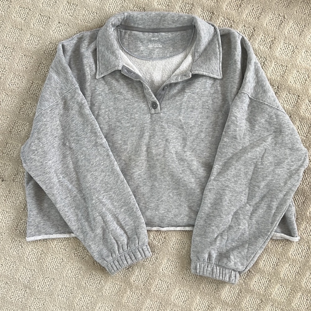 Aerie Cropped Pullover